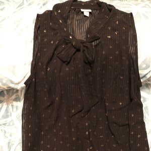 Black sheer tank top